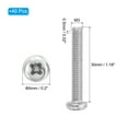 thumbnail image 2 of Uxcell Phillips Pan Head Screws, 40 Pack M3-0.5 x 30mm 304 Stainless Steel 18-8 Full Thread Pan Head Machine, 2 of 7