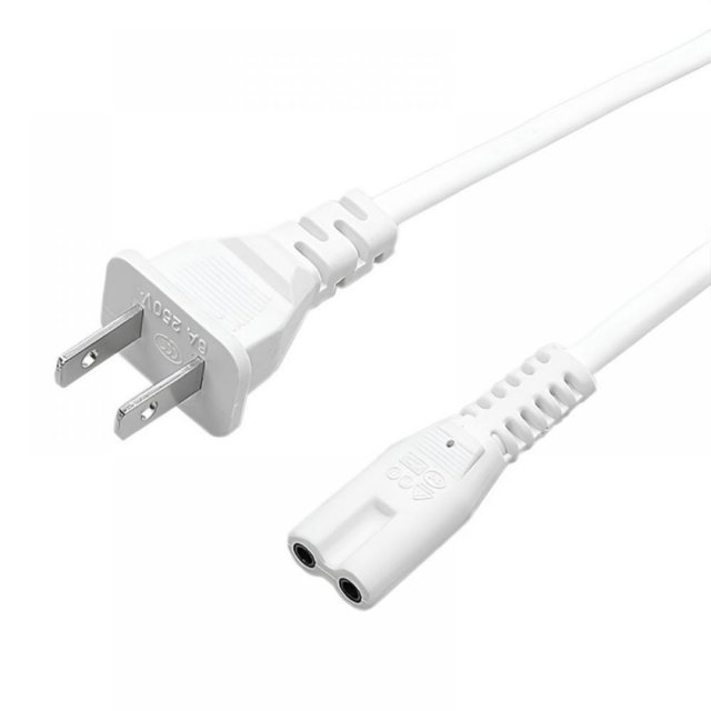 2 Prong Power Cord Compatible with Xbox One S/Xbox One X/Xbox Series X