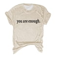 thumbnail image 4 of VJATTWR Hauts à Manches Courtes pour Femmes Mode Été Imprimé Manches Courtes Col Rond Grande Taille T-Shirt Haut pour Femmes T-Shirt en Coton Décontracté T-Shirt en Coton Décontracté L, 4 of 4