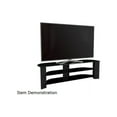 thumbnail image 3 of AVF Wood Glass Varano TV Stand with Glass Shelves for TVs 37" to 70" in Black, 3 of 5