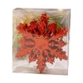thumbnail image 2 of Adornos navideños colgantes de copos de nieve, 6 unidades multifuncionales para fiestas de temporada Rojo, 2 of 9