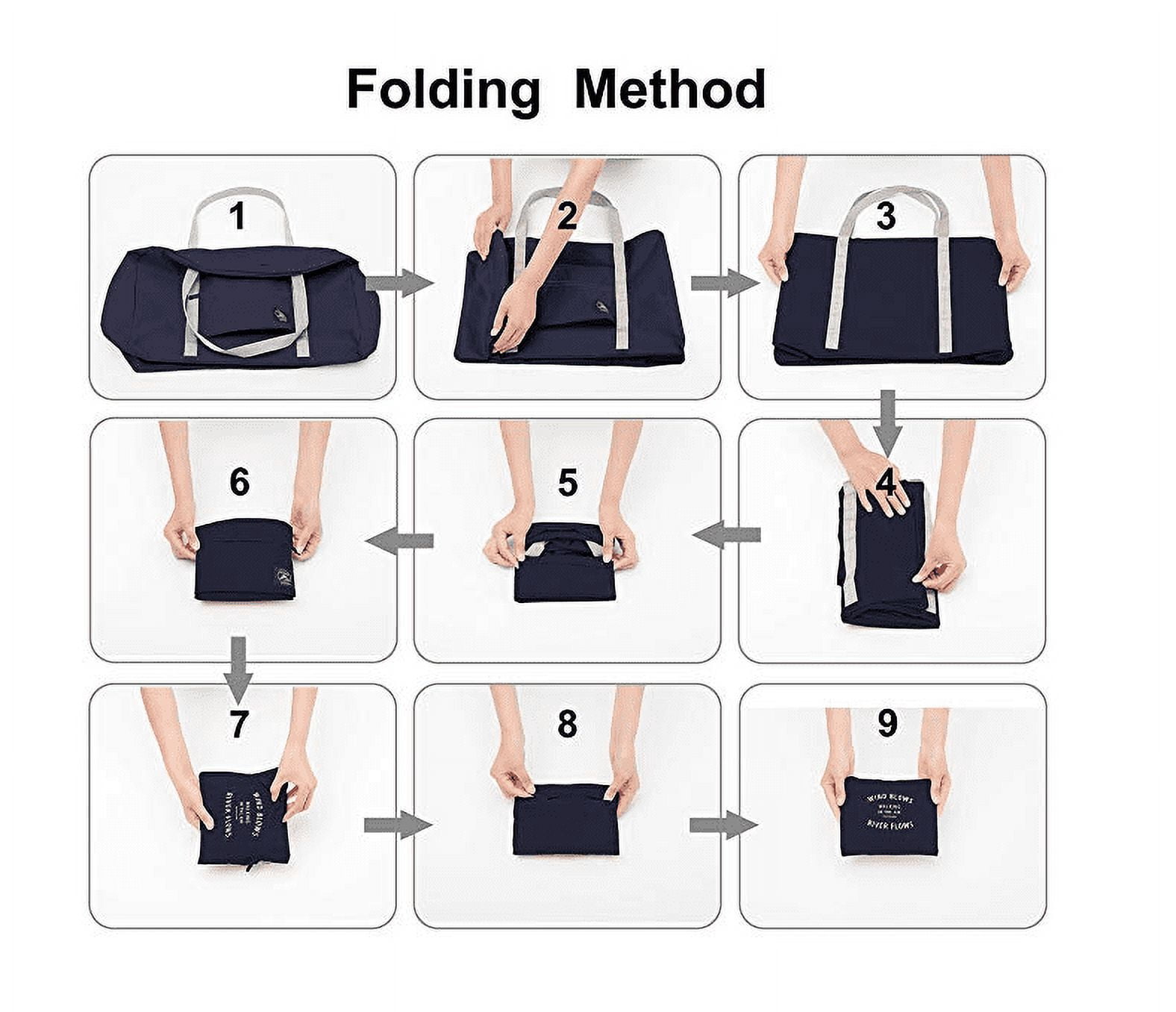 OUSITAI US Foldable Travel Duffel Bag Tote Carry on Luggage Lightweight Nylon Sport for Women Girls