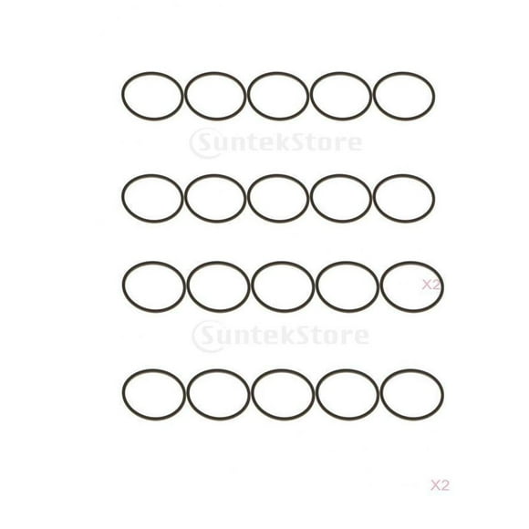 Correas De Unidad De DVD De 20 Piezas Anillos De Repuesto Para 360 Stuck Open Tray, Accesorios Para Videojuegos CUTICAT Correas de transmisión cuadradas