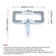 thumbnail image 4 of Riwesomey Kit de reparación de colector de escape, Kit de abrazadera de perno de aluminio, accesorios de modificación fáciles de usar para accesorios de Vehículos, repuestos y accesorios Mis Riwesomey VI003748-00, 4 of 6