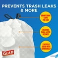 thumbnail image 3 of Glad Reinforced Strength Tall Kitchen Drawstring Trash Bags, 13 Gallon, 100 Bags, 3 of 11