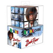 Angle View: USAOPOLY Bob Ross Rubik's Cube, Joy of Painting Puzzle Game