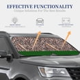 thumbnail image 4 of Kll Zebra Skin And Leopard Print Windshield Sun Shade 2-Piece Foldable Car Front Window Sunshade For Most Sedans Suv Truck - Auto Sun Blocker Visor Protector Blocks Max Uv Rays - Small, 4 of 7