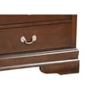 thumbnail image 7 of Glory Furniture Louis Phillipe 6 Drawer Dresser in Cappuccino, 7 of 7