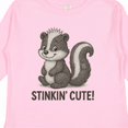 thumbnail image 4 of Inktastic Adorable Skunk 'stinkin' Cute' Graphic Boys or Girls Long Sleeve Toddler T-Shirt, 4 of 5