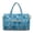 Blue Dog Paw, variant on Quilted Travel Duffel Bag for Women Men Weekender Overnight Bag Monsetra Pink Hibiscus Print Lightweight Luggage Bags Women Hospital Bag for Labor & Delivery