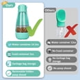 thumbnail image 6 of Dog Water Bottle, 4 in 1 Portable Foldable Dog Water Dispenser with Food Storage and Dog Poop Bag Storage for Pets, 6 of 7