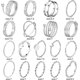 thumbnail image 4 of 18-31 Piezas Anillos de Nudillos para Mujeres Conjuntos de Anillos Apilables Niñas Anillos de Dedo Articulados Vintage Juego de Anillos de Oro para Mujeres Hombres Anillos de Cristal con Flores Tallad, 4 of 4