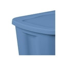 thumbnail image 6 of Sterilite Storage Bin, 18 Gallon Plastic Storage Container with Snap-on Lid, Light Blue, 6 of 7