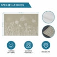 thumbnail image 6 of Green Brown Wildflowers Placemats Set of 4, Modern Floral Butterfly Plant Placemats for Dining Table, Place Mats for Kitchen Tabletop, Waterproof Wipeable Dining Table Mats Set, 6 of 9