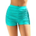 thumbnail image 1 of Charmo Womens Swim Shorts High Waisted Tummy Control Swimsuit Bottoms Ruched Board Shorts, 1 of 6