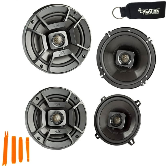 polk audio - a pair of db652 6.5" coaxial and a pair of db522 5.25" speakers - bundle includes 2 pair