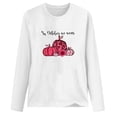 thumbnail image 4 of Meichang Breast Cancer Shirts Women Pink Pumpkin Print Long Sleeve Pullover Tops Crew Neck Breast Cancer Awareness T-Shirts In October We Wear Pink Tops, 4 of 4