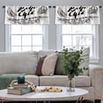 thumbnail image 4 of LALILO Kitchen Curtain Valance Boho Inspirational Quote Modern Rod Pocket Window Curtain 52"x 18" Set of 2, 4 of 5