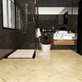 VEELIKE 12"x12" Yellow Marble Vinyl Flooring Peel and Stick Bathroom ...