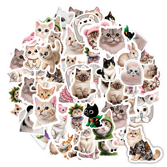 35pcs-70pcs Cute Sticker Pack Animal Stationery Stickers PVC Kids Stickers DIY Stickers for Laptops Suitcases