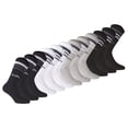 thumbnail image 1 of Calcetines de Tenis Unisex Diadora - Paquete de 12, Logotipo, Rayas Negro/blanco/azul oscuro/gris 39-42, 1 of 5