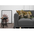 thumbnail image 3 of Ambesonne Animal Throw Pillow Cover 2 Pack, Tiger in Forest, 16", Orange and Brown, 3 of 7