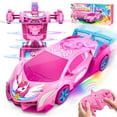 thumbnail image 1 of Auto RC Hanroni Unicornio Transformable con Luces Arcoíris y Giro 360°, 1 of 7