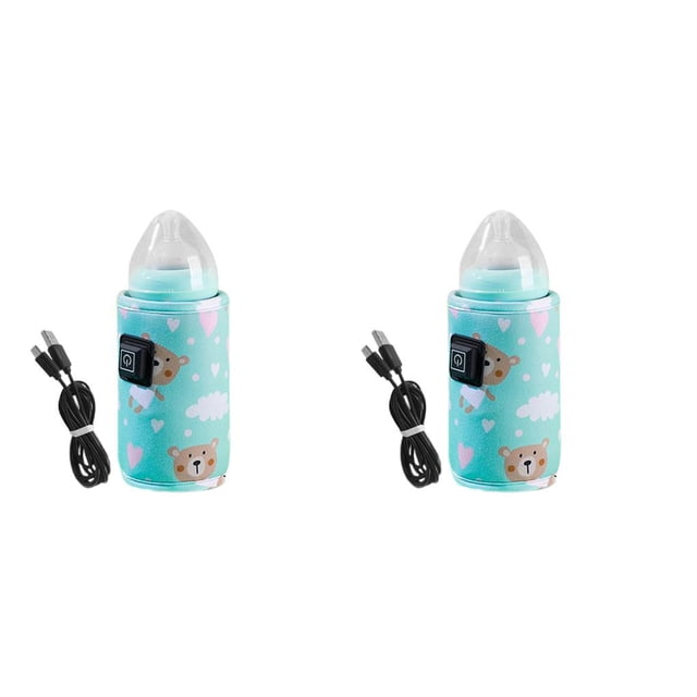 Yuarrent Calentador de biberones alimentado por USB, portátil, ajustable, para niños pequeños, cubierta de calor de agua y leche, suministros de viaje Type1 NO1 Yuarrent CBP254292