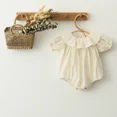 thumbnail image 3 of Pelele de princesa para niña, ropa de verano y primavera para niña recién nacida, trajes infantiles florales de encaje de algodón, 3 of 5