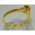thumbnail image 4 of LBG British Made 18k Yellow Gold Natural Citrine Womens Engagement Ring - 33 size options - Size 7, 4 of 7