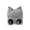 Gray, variant on Youth Cartoon Knit Cap Dual Point-Ear Goggle Splice Elastic Band for Town Outings Gray