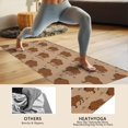 thumbnail image 4 of Brown Buffalo Pattern Hot Yoga Mat Towel Non Slip for Hot Yoga - Quick-Drying Yoga Mat Cover with 4 Corner Pockets with Travel Bag - Hot Yoga Towel Non Slip Grip Moisture Wicking Sweat 70"x26", 4 of 6