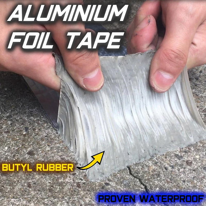 Tape Aluminum Butyl Foil Heat Shield for Pipe Repairing Magic Waterproof Self 