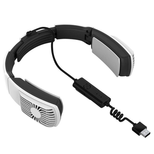 Aire acondicionado con ventilador de cuello colgante 2 velocidades de viento Blanco B Sunnimix ventiladores colgantes de cuello