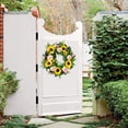 thumbnail image 4 of Qixi Spring Decor Spring and Summer Creative New Simulation to Sunflower Flower Mall Decorative Door Decoration Gr Rings Pendant Flower Ring Yellow Clearance Sale!, 4 of 6