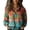 Blue, variant on Womens Shirts Cotton Shirt Printed Fashion Button Down Shirts Casual Tops Long Sleeve Blouse Workout Tops