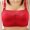 Red, variant on Mothers Large Size Full Cup Bust Model Bra Women Back Three Rows Of Buttons Underwear Women Non-steel Ring Brassiere Women Bras
