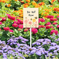 thumbnail image 3 of Do Not Mow Sign with Metal Stake 7 x 8.8 Inches No Mow May Yard Sign No Mow Signs Aluminum ​Garden Signs Outdoor for Lawn Yard Garden Decor, Easy to Install, 3 of 6