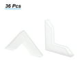 thumbnail image 3 of Unique Bargains PP Corner Protector L Shape 45x6mm for Ceramic, Glass, Metal Sheets White 36 Pack, 3 of 5