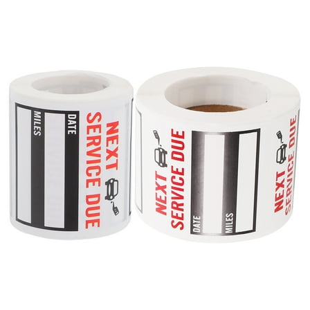 2 Rolls Oil Change Reminder Stickers For Windshield Oil Change Stickers Service Black Stickers Next Service Due Reminder Sticker Roll For Car Maintenance And Service Due Alerts