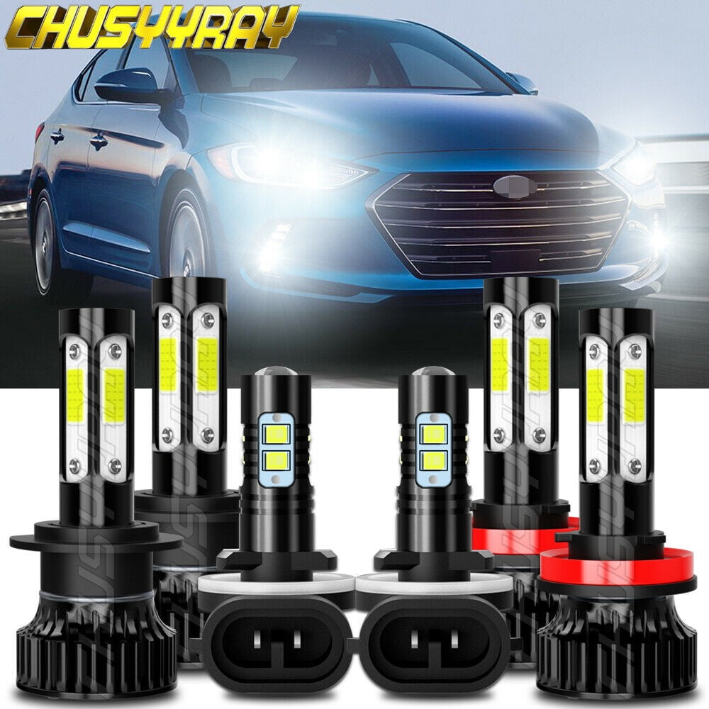 CHUSYYRAY Fog lights For Headlights Led Car Lights Gold + White 3.0 inch  8000LM 38w Accessories Retrofit Projector For Universal