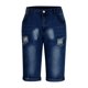 thumbnail image 3 of Mens Deporte Pantalones Cortos con Bolsillos, Moda Casual Cintura Sólida Jeans Rectos Mitad para Al Aire Libre Y Diario, 3 of 6