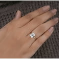 thumbnail image 5 of Cora Jewellery 2.5CT Hidden Halo Radiant Moissanite Solitaire Engagement Ring For Women, 14K Yellow Gold, 5 of 7