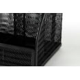 thumbnail image 6 of Designer Metal Desk Organizer - Metal with Black Finish - Desk Accessories - Unique Metal Mesh Design - Storage for Paper and Office Supplies, 6 of 9