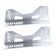 thumbnail image 2 of Terraxo 2 Pieces Race Seat Brackets Bucket Seat Side Mount Brackets Aluminum Alloy L Shape Bracket Kit Easy Installation Adjustable Design Suitable for Car Mo silver, 2 of 8