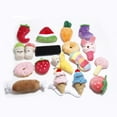 thumbnail image 3 of ZheElen Pet Stuffed Fruits Vegetables Toy Plush Watermelon Stars Training Chewing Tooth Molar Soft Toy No.08 1Set, 3 of 5