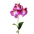 thumbnail image 2 of RotHome Artificial Orchid Stems Real Touch Phalaenopsis Purple Flowers, Faux Orchid Silk Floral Arrangements for Indoor Office and Living Room Decor, 1 Pack, 2 of 4