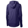 thumbnail image 3 of Women's Cutter & Buck Purple ECU Pirates Adapt Eco Knit Hybrid Recycled Full-Zip Hoodie, 3 of 3
