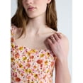 thumbnail image 3 of Free Assembly Women's and Women's Plus Square Neck Cotton Midi Panel Dress, Sizes XS-4X, 3 of 5
