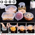 thumbnail image 2 of Paquete de 12 tapas elásticas de silicona sin Bpa de varios tamaños, tapas de contenedores reutilizables, cubiertas para alimentos, flexibles para adaptarse a múltiples formas de contenedores, mi, 2 of 5